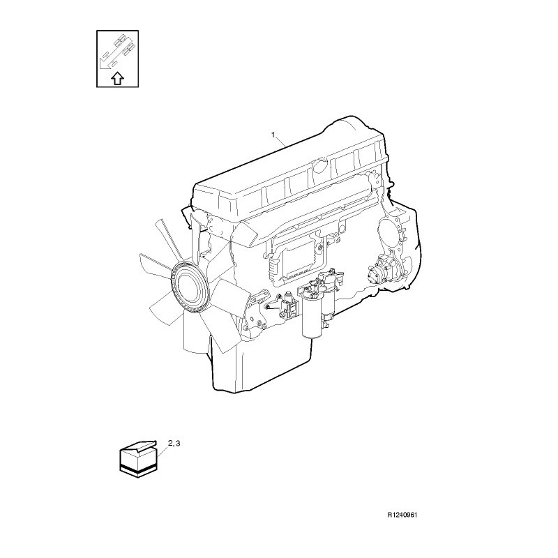 Complete Engine - Volvo D13 (ex Volvo FH, chassis B811413)