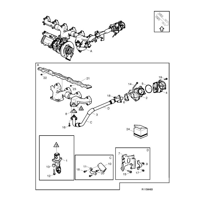 EGR valve - 22574810