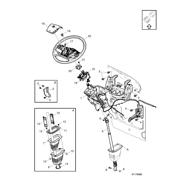 airbag module - 22900843