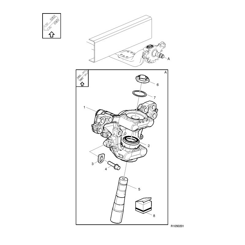 steering knuckle - 22245618